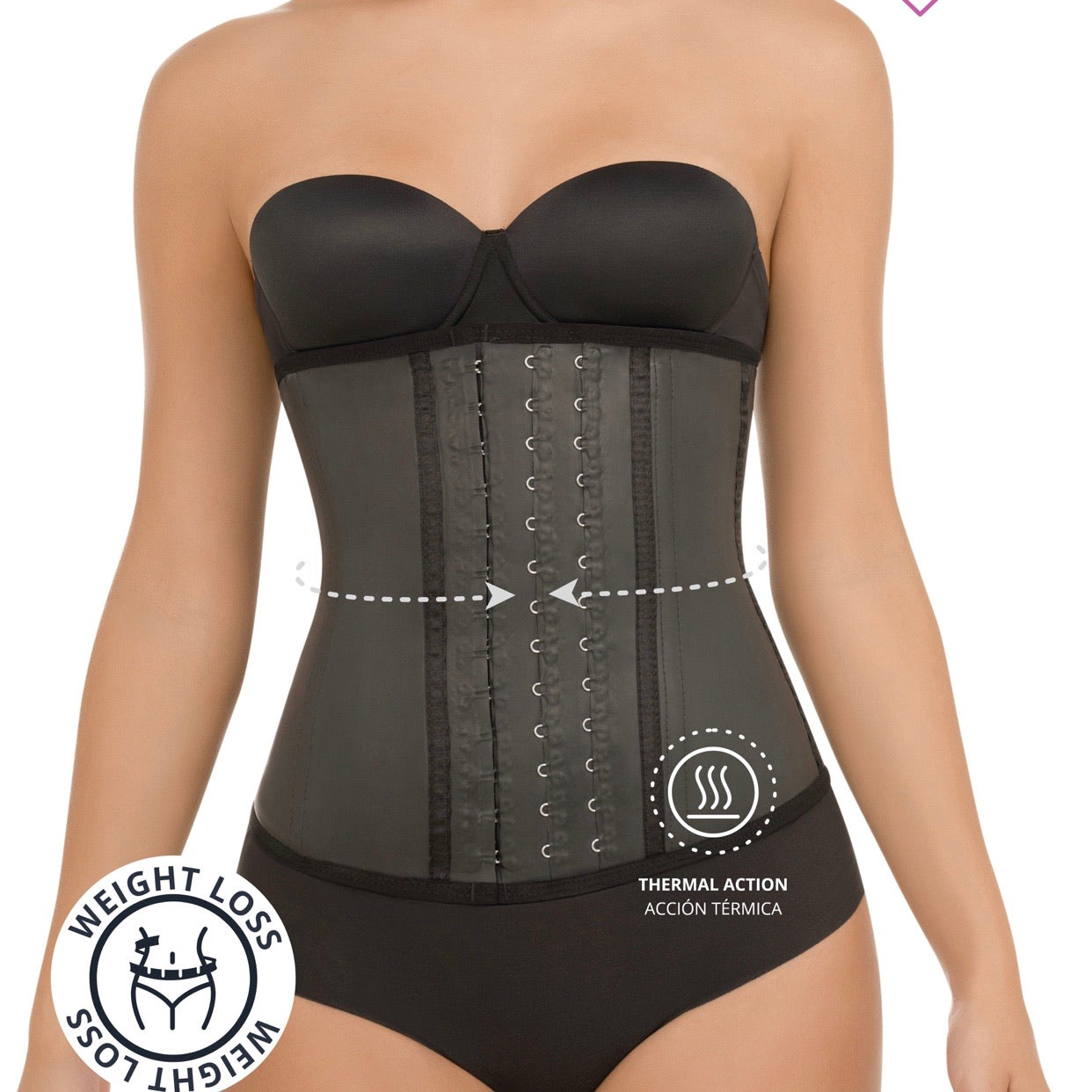 Thermal EXTERNAL latex waist trainer